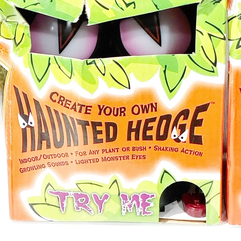 Haunted Hedge Shaking Bush Lights Halloween Spooky‎ Lot of 3